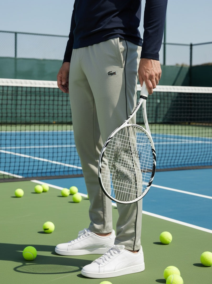 TR328-P- LCSTE 100% COTTON TERRY PIPING TROUSER "KHAKI"