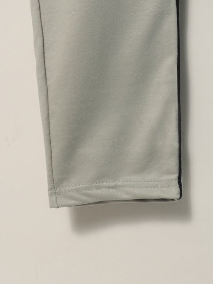 TR328-P- LCSTE 100% COTTON TERRY PIPING TROUSER "KHAKI"