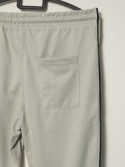 TR328-P- LCSTE 100% COTTON TERRY PIPING TROUSER "KHAKI"