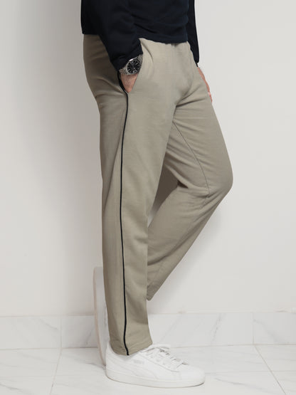 TR328- LCSTE 100% COTTON TERRY PIPING TROUSER "SKIN"