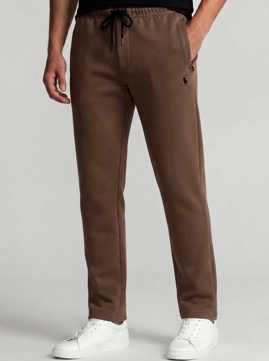 TR329-B- PRLN COTTON TERRY BACK POCKET TROUSER "MOCHA BROWN"