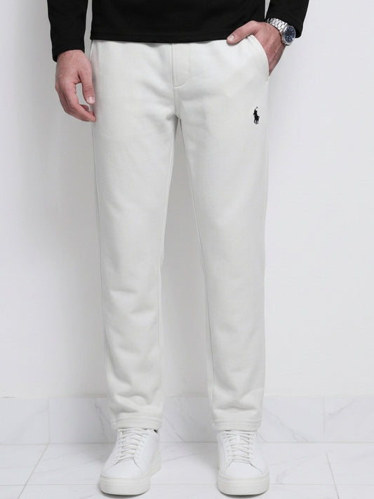 TR329- PRLN COTTON TERRY BACK POCKET TROUSER "WHITE"