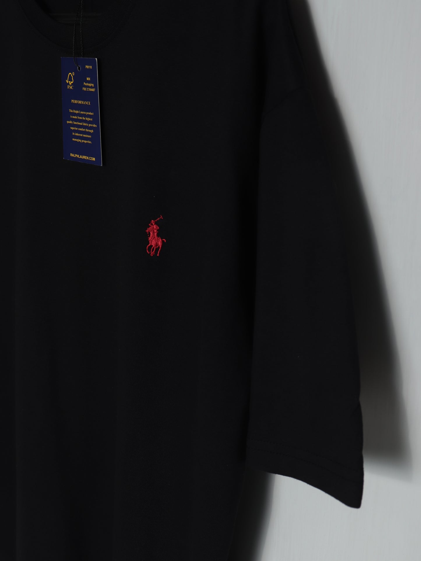 CTS3- PRLN RELAX FIT PREMIUM COTTON T SHIRT "BLACK"
