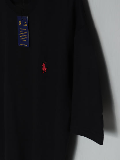 CTS3- PRLN RELAX FIT PREMIUM COTTON T SHIRT "BLACK"