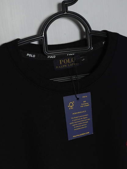 CTS3- PRLN RELAX FIT PREMIUM COTTON T SHIRT "BLACK"