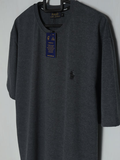 CTS3- PRLN RELAX FIT PREMIUM COTTON T SHIRT "CHARCOAL"