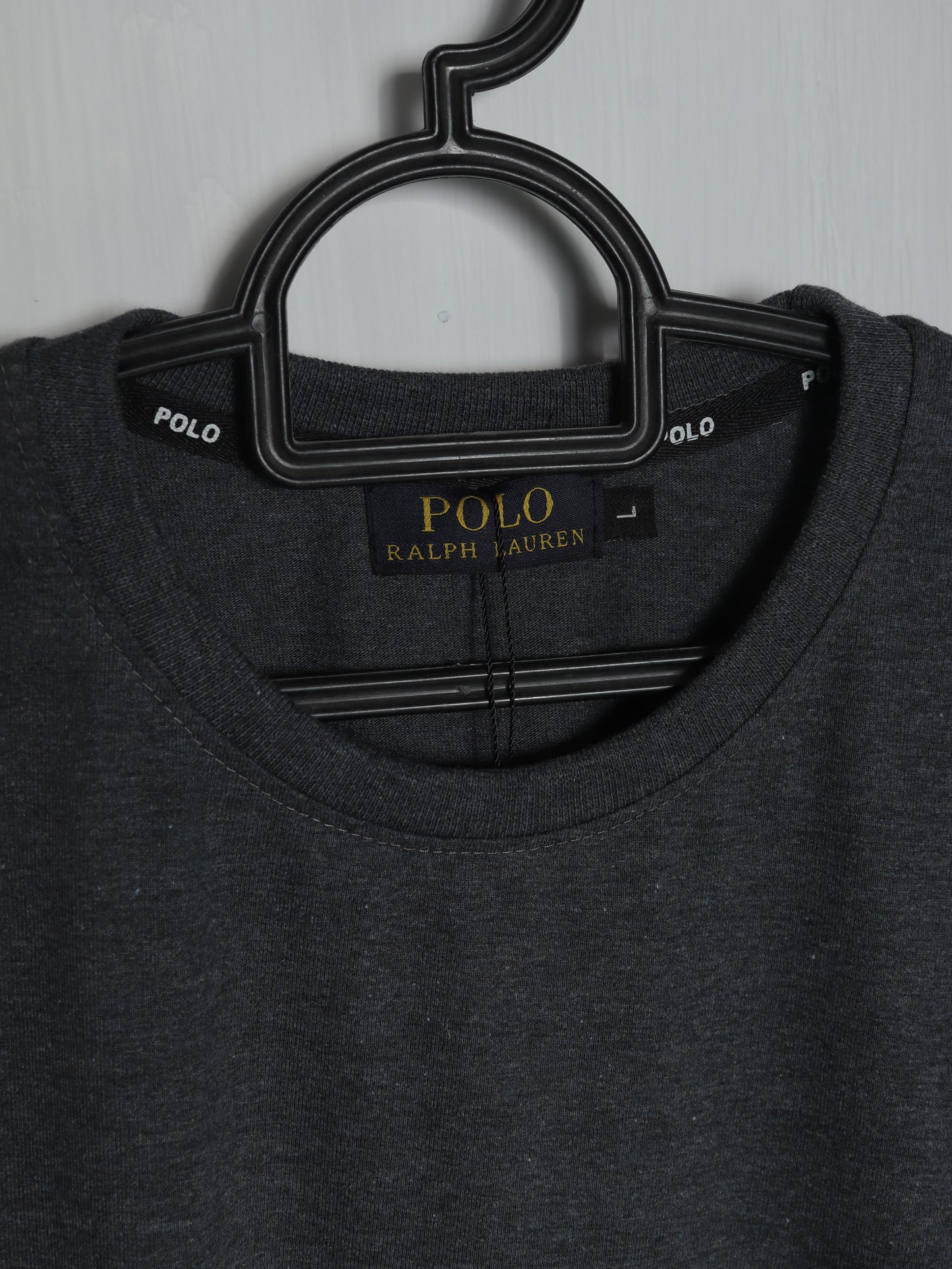 CTS3- PRLN RELAX FIT PREMIUM COTTON T SHIRT "CHARCOAL"