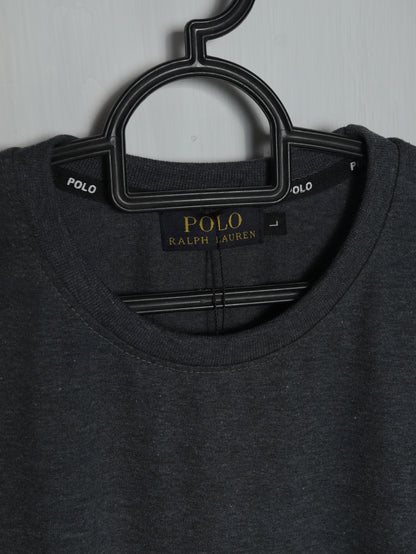 CTS3- PRLN RELAX FIT PREMIUM COTTON T SHIRT "CHARCOAL"
