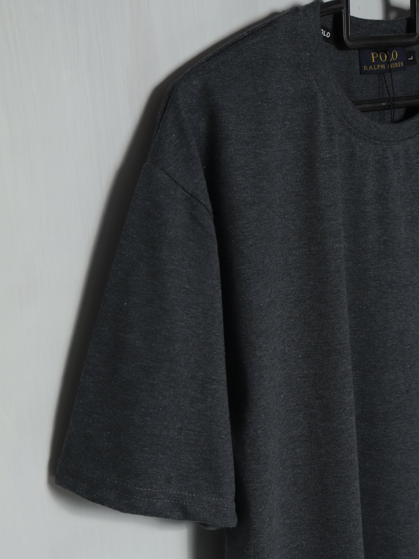 CTS3- PRLN RELAX FIT PREMIUM COTTON T SHIRT "CHARCOAL"