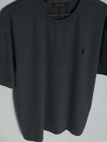 CTS3- PRLN RELAX FIT PREMIUM COTTON T SHIRT "CHARCOAL"