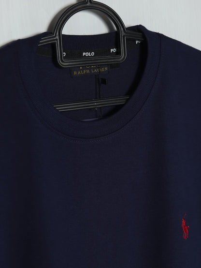CTS3- PRLN RELAX FIT PREMIUM COTTON T SHIRT "NAVY"