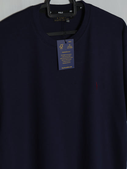CTS3- PRLN RELAX FIT PREMIUM COTTON T SHIRT "NAVY"