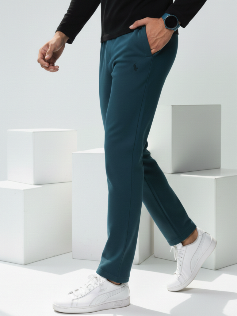 TR329- PRLN COTTON TERRY 3 POCKET TROUSER "ZINC"