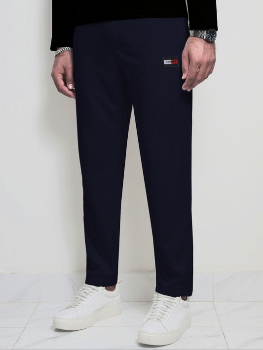 TR337-TMY PURE COTTON TERRY BACK POCKET TROUSER  "INDIGO NAVY"