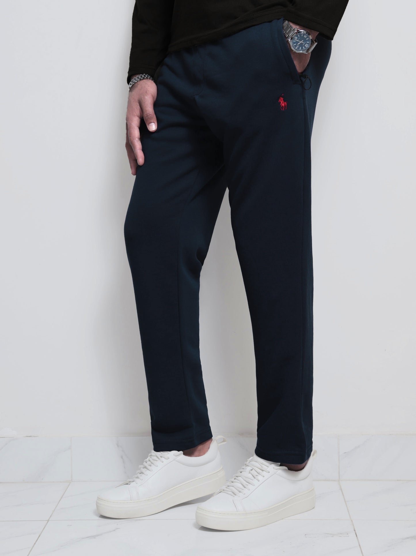 TR329- PRLN COTTON TERRY 3 POCKET TROUSER "ROYAL NAVY"