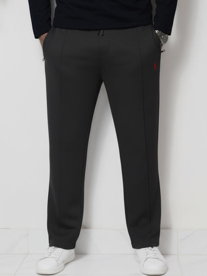 TR329.2- PRLN STRIPE 100% COTTON PREMIUM TROUSER "CHARCOAL"