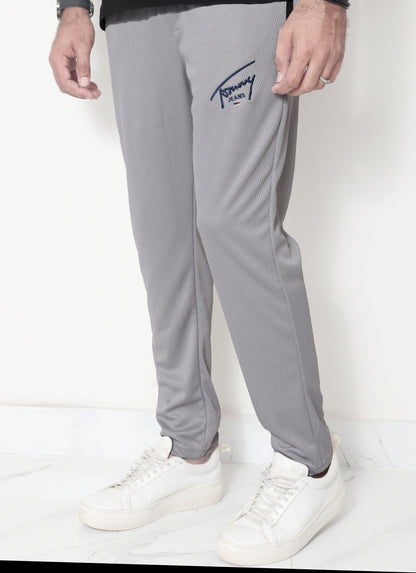 TR323- TJ MESH TEXTURE PREMIUM TROUSER "LIGHT GREY"