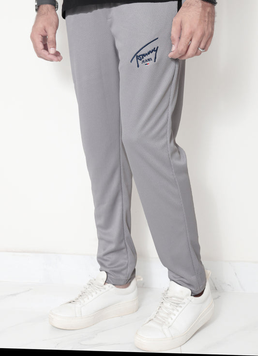 TR323- TJ MESH TEXTURE PREMIUM TROUSER "LIGHT GREY"