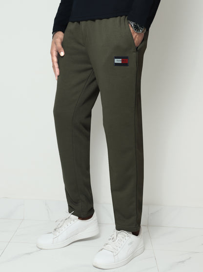 TR337-TMY PURE COTTON TERRY BACK POCKET TROUSER  "OLIVE"