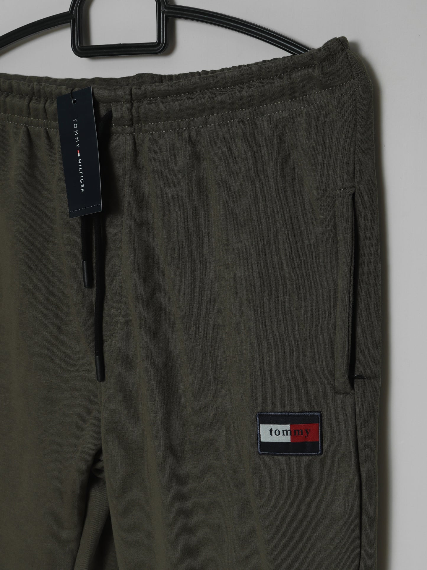 TR337-TMY PURE COTTON TERRY BACK POCKET TROUSER  "OLIVE"