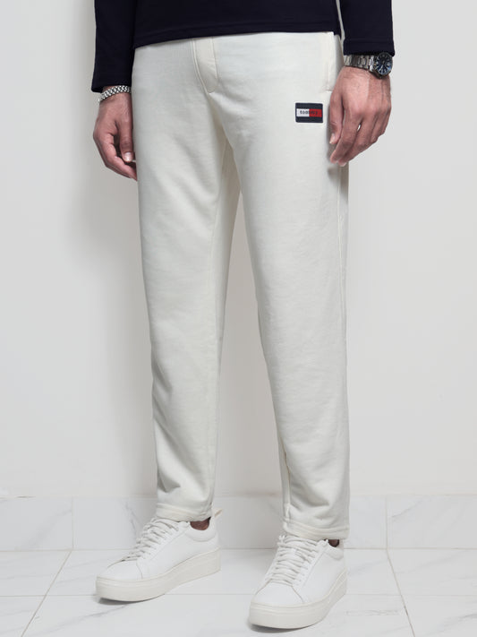 TR337-TMY PURE COTTON TERRY BACK POCKET TROUSER  "EGG WHITE"