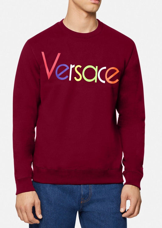 SS401-VRSC  HD PRINTED TERRY SWEATSHIRT "MAROON"