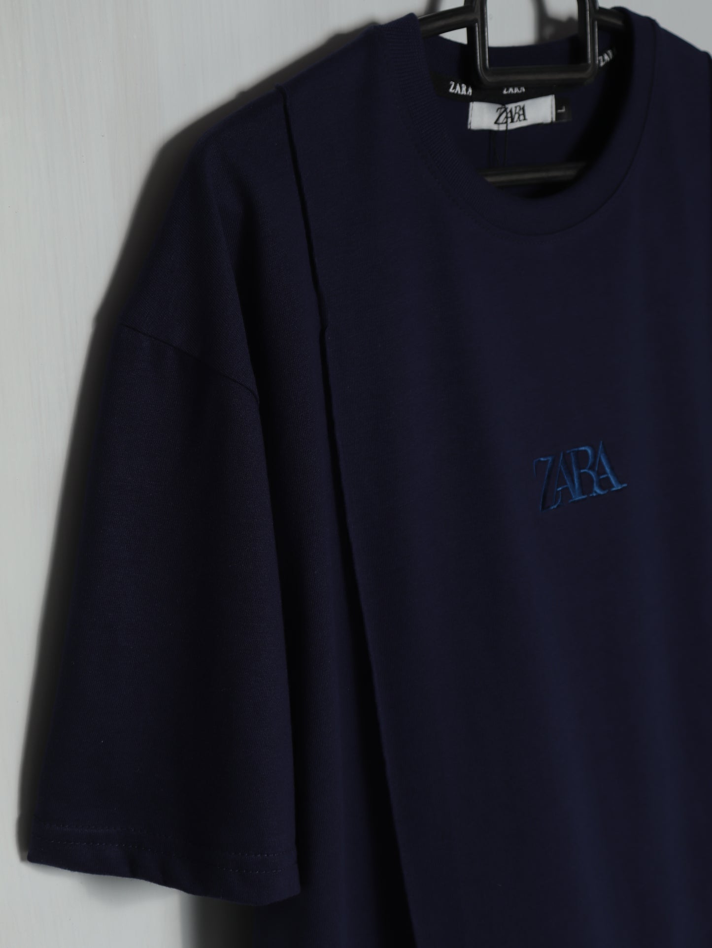 CTS4- ZRA RELAX FIT PREMIUM COTTON T SHIRT "NAVY"