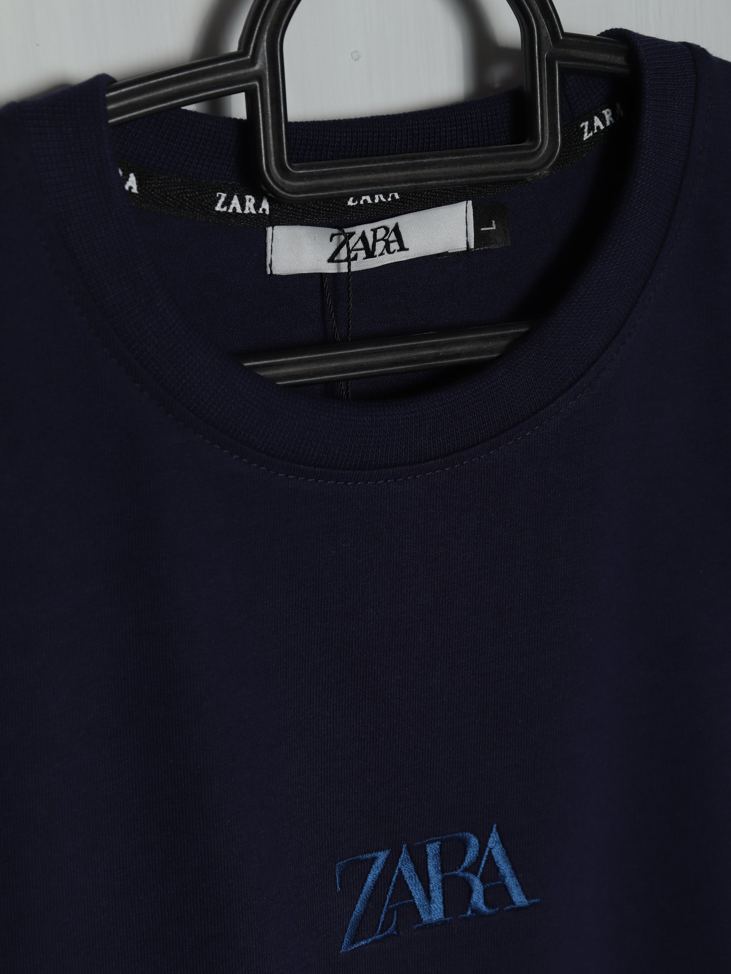 CTS4- ZRA RELAX FIT PREMIUM COTTON T SHIRT "NAVY"