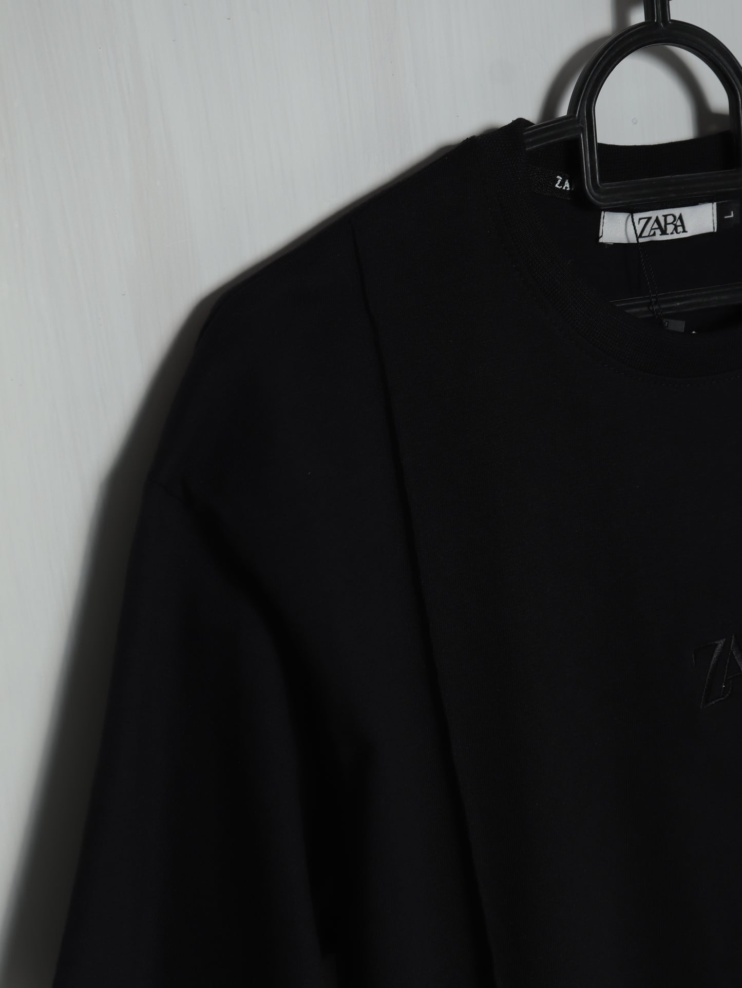 CTS4- ZRA RELAX FIT PREMIUM COTTON T SHIRT "BLACK"