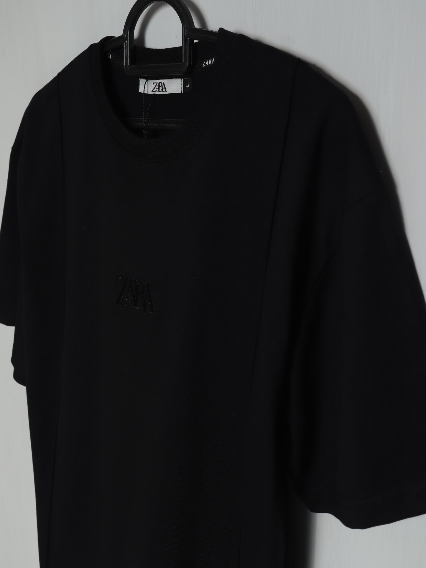 CTS4- ZRA RELAX FIT PREMIUM COTTON T SHIRT "BLACK"