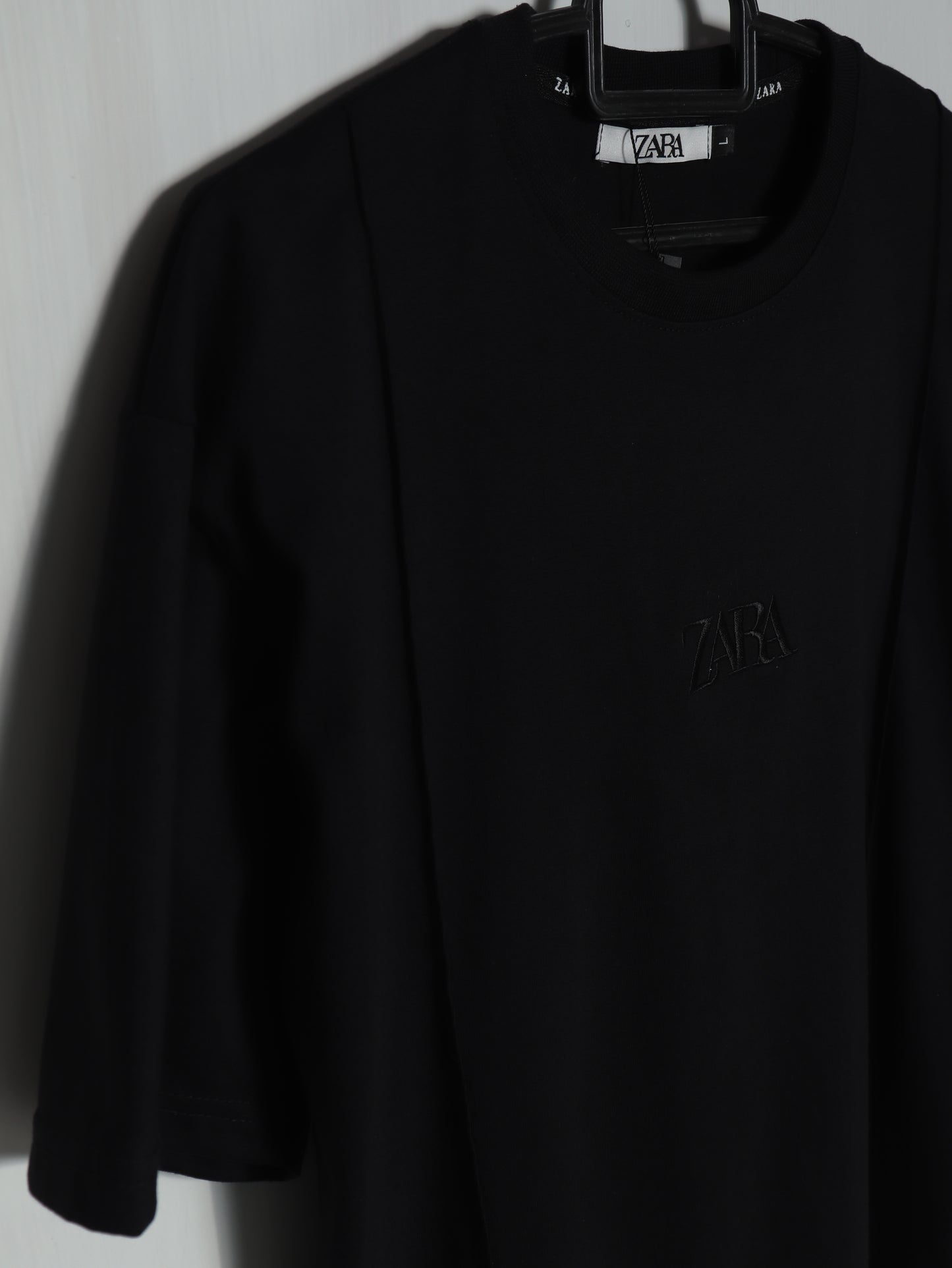 CTS4- ZRA RELAX FIT PREMIUM COTTON T SHIRT "BLACK"