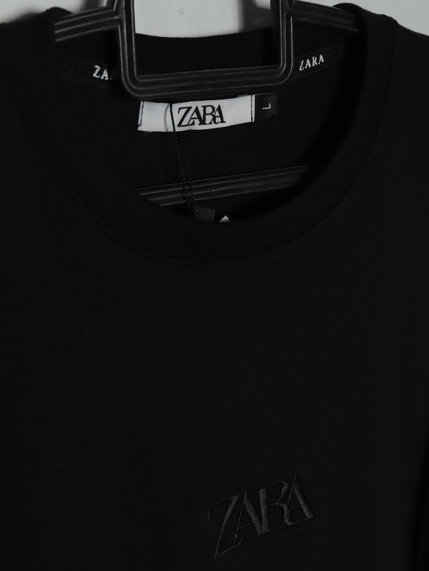 CTS4- ZRA RELAX FIT PREMIUM COTTON T SHIRT "BLACK"