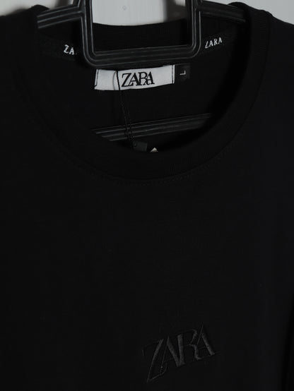 CTS4- ZRA RELAX FIT PREMIUM COTTON T SHIRT "BLACK"