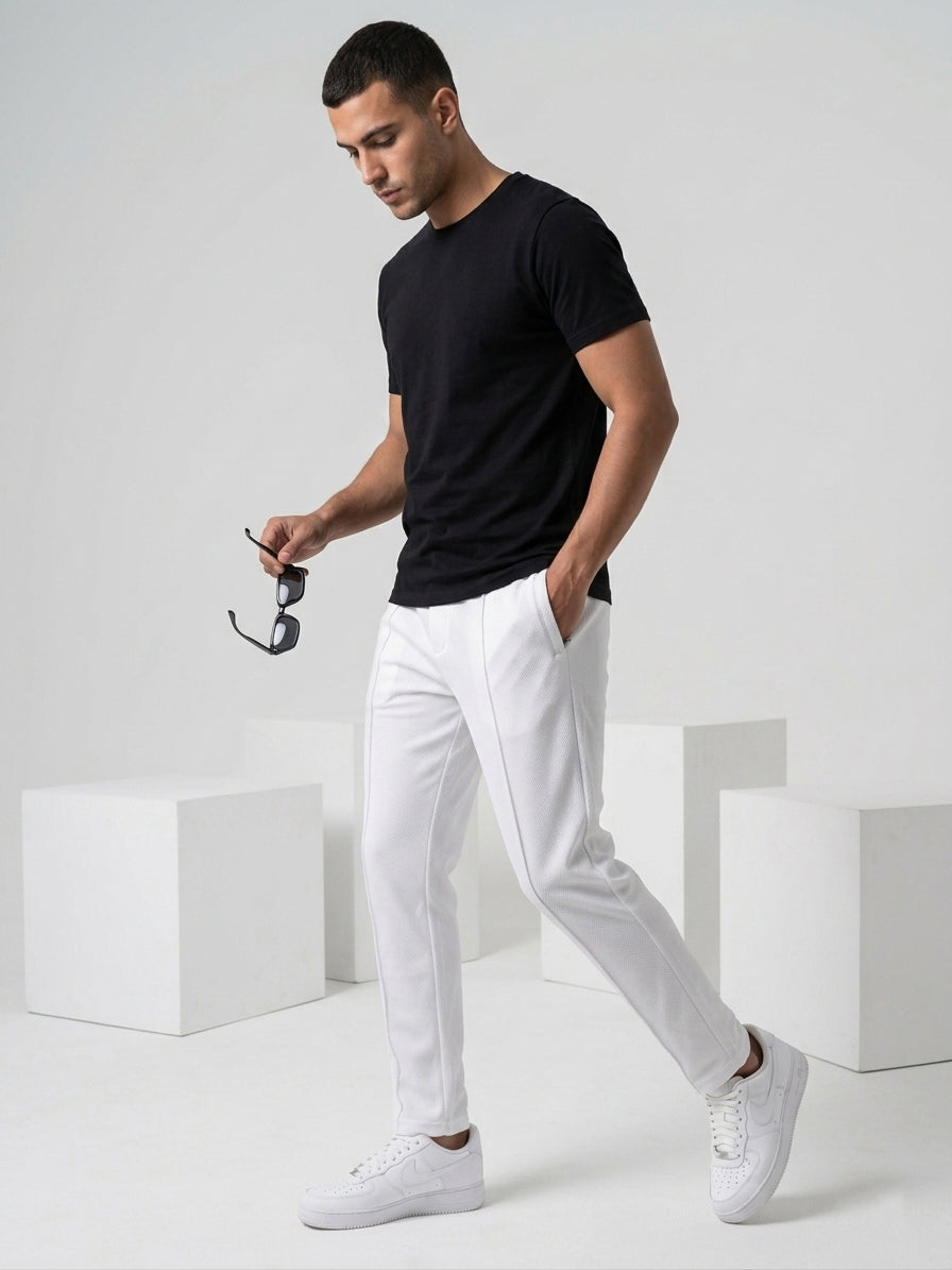 TR340- ZRA MICROFIBER VENTILATED TROUSER "WHITE"