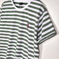 TS105-KLENGKET STRIPED T SHIRT "OLIVE/WHITE"