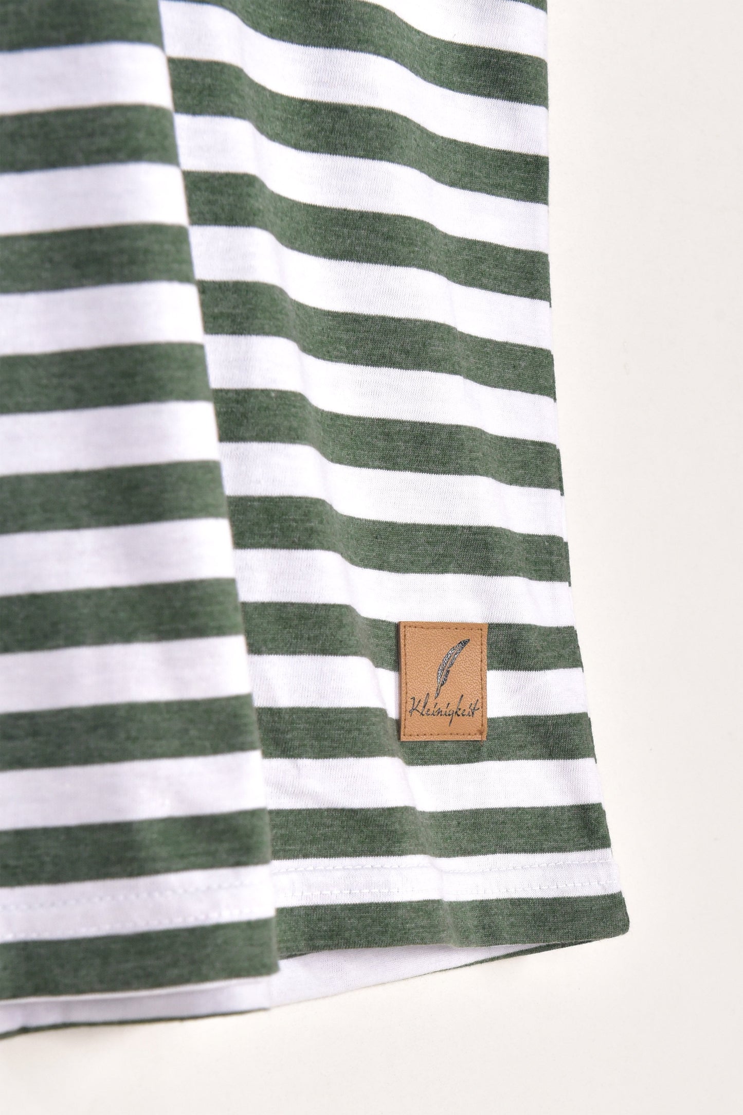 TS105-KLENGKET STRIPED T SHIRT "OLIVE/WHITE"