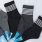 SKS081-ADS Lines Long Ankle Socks