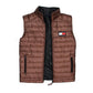 SJ404-THFGR MEN EXCLUSIVE SLEEVELESS QUILTED GILET "BROWN"