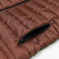 SJ404-THFGR MEN EXCLUSIVE SLEEVELESS QUILTED GILET "BROWN"