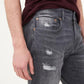 DCP501-APSTL SLIM FIT DESTROYED DENIM "GREY"