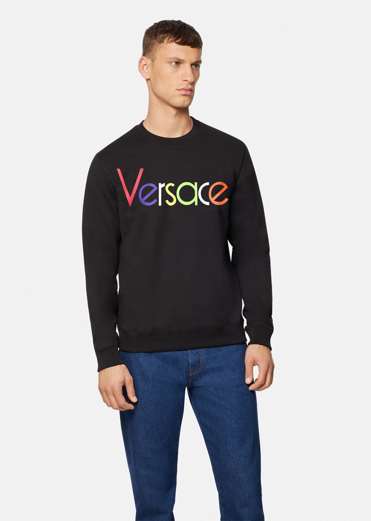 SS401-VRSC HD PRINTED TERRY SWEATSHIRT "BLACK"