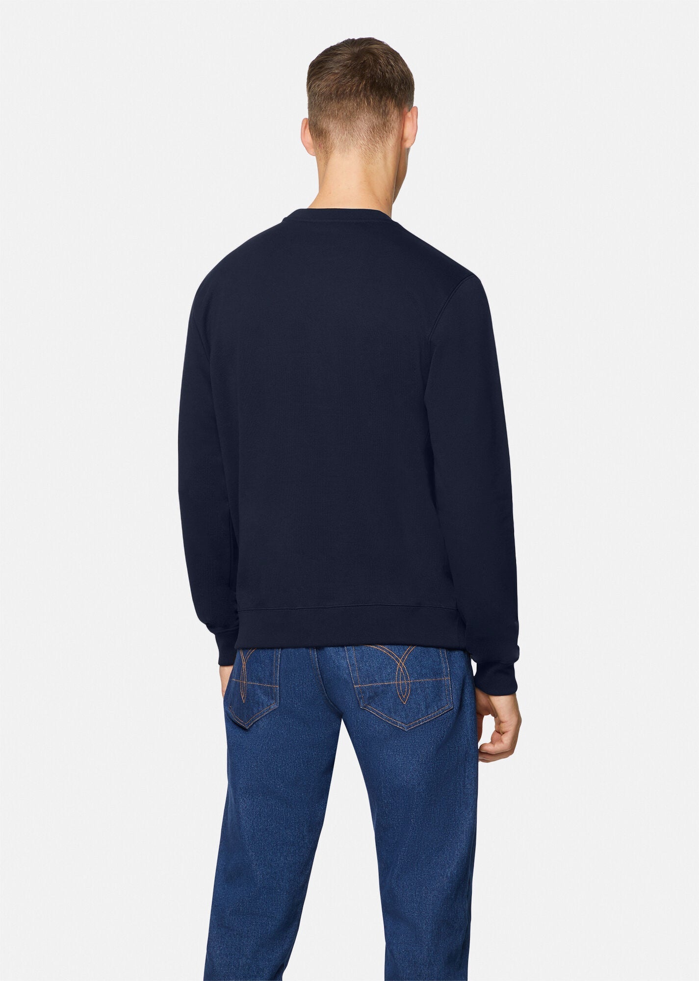 SS401-VRSC HD PRINTED TERRY SWEATSHIRT "NAVY"